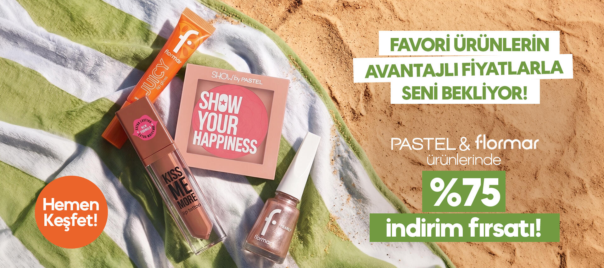 Pastel & Flormar %75 İndirim