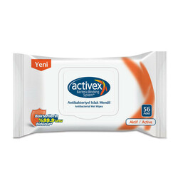 Activex - Activex Antibakteriyel Islak Mendil Aktif 56 Adet