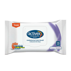 Activex - Activex Antibakteriyel Islak Mendil Hassas 56 Adet