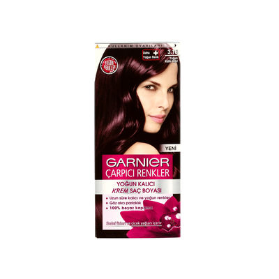 Garnier Çarpıcı Renkler Saç Boyası 3.16 Yoğun Küllü Kızıl