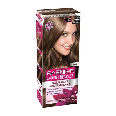 Garnier Çarpıcı Renkler Saç Boyası 6.0 Yoğun Koyu Kumral