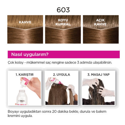 Loreal Paris Casting Creme Gloss Saç Boyası 603 Altın Karamel - 3