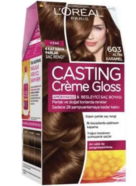 Loreal Paris Casting Creme Gloss Saç Boyası 603 Altın Karamel - 1
