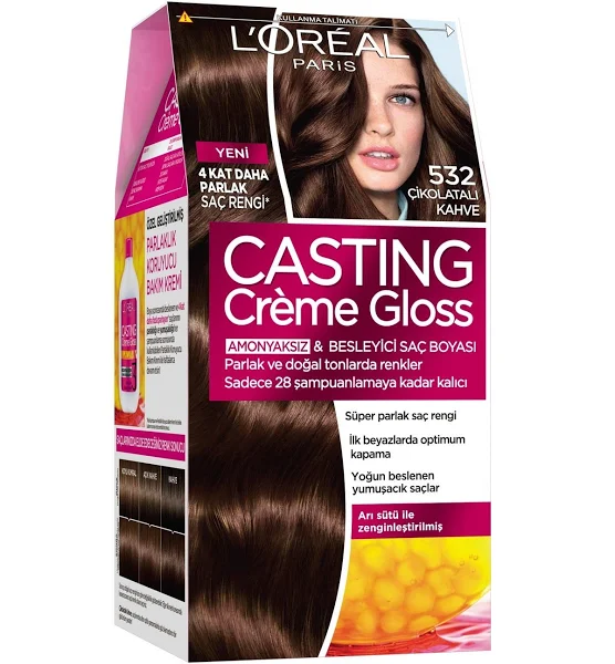 Loreal Paris - L’Oréal Paris Casting Crème Gloss Saç Boyası Çikolatalı Kahve 532