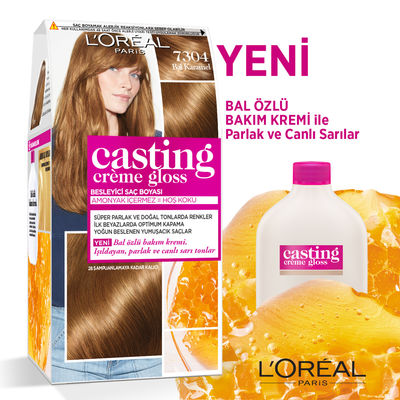 L'Oréal Paris Casting Crème Gloss Saç Boyası 7304 Bal Karamel - 2
