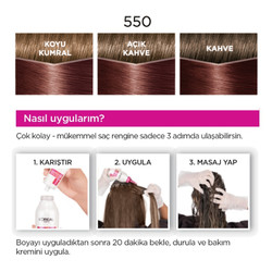 Casting Crème Gloss Saç Boyası 550 Böğürtlen Kızılı - Thumbnail