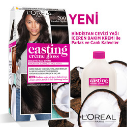 Loreal Paris - L'Oréal Paris Casting Crème Gloss Saç Boyası 200 Karadut Siyahu
