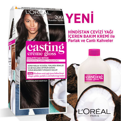 L'Oréal Paris Casting Crème Gloss Saç Boyası 200 Karadut Siyahu