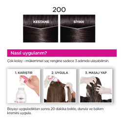 L'Oréal Paris Casting Crème Gloss Saç Boyası 200 Karadut Siyahu - Thumbnail