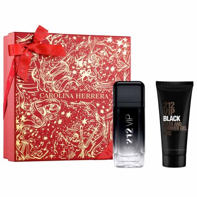 Carolina Herrera 212 Vip Men Black 100 ml Edp 100 ml Set - 1