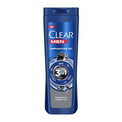 Clear Men 3ın1 Arındırıcı Kömür Şampuan Duş Jeli 350 ml - Clear