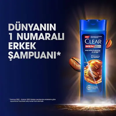 Clear Men Saç Dökülmesine Karşı Kahve Çekirdeği Özü Şampuan 350 ml - 2