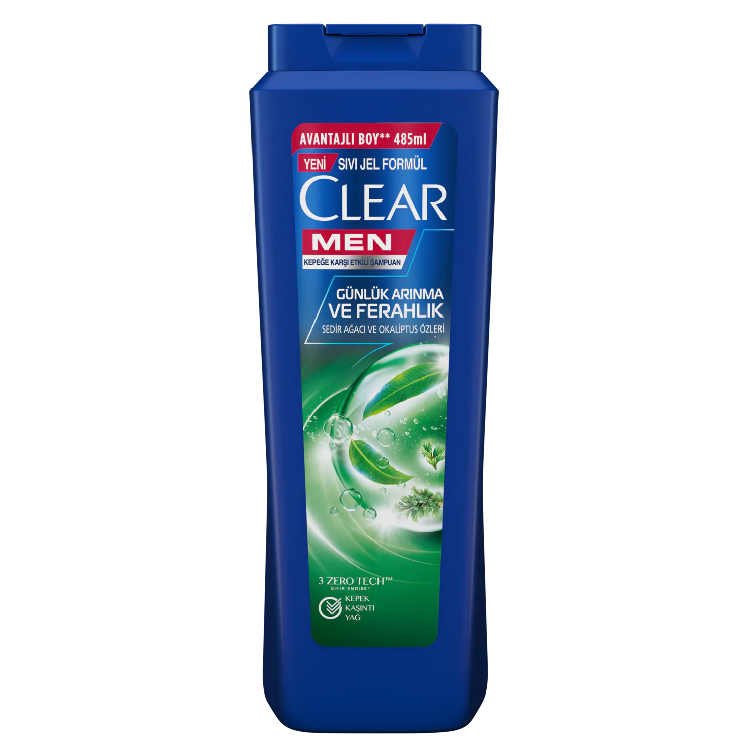 Clear Men Günlük Arınma ve Ferahlık Şampuan 485 ml - Thumbnail