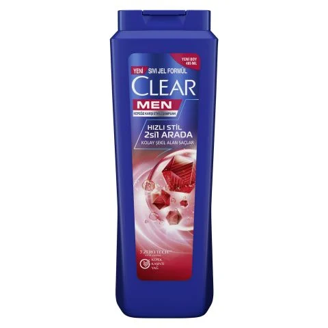 Clear - Clear Men Hızlı Stil 2si1 Arada Şampuan 485 ml