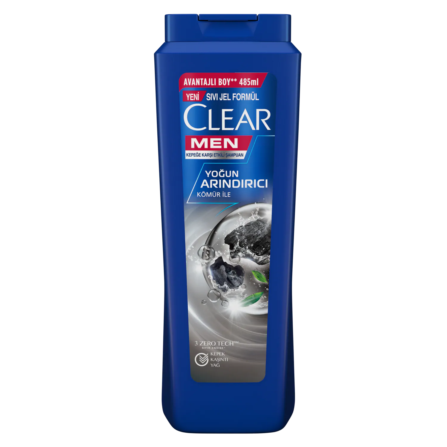 Clear Men Yoğun Arındırıcı Kömür Şampuan 485 ml - Thumbnail
