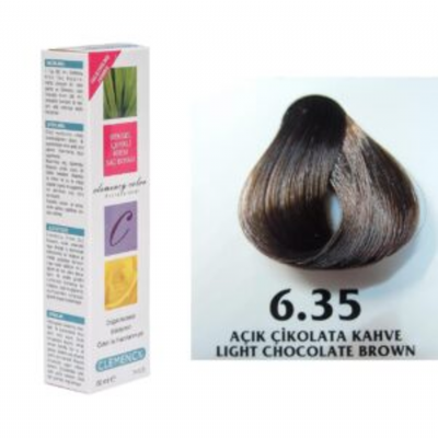 Clemency Saç Boyası Açık Çikolata Kahve 6.35 - 2