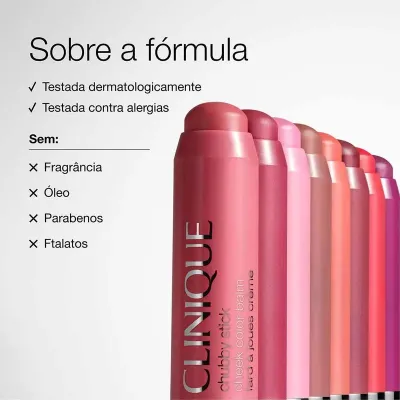 Clinique Chubby Stick Cheek Color Balm Krem Allık 04 Plumped Up Peony - 2