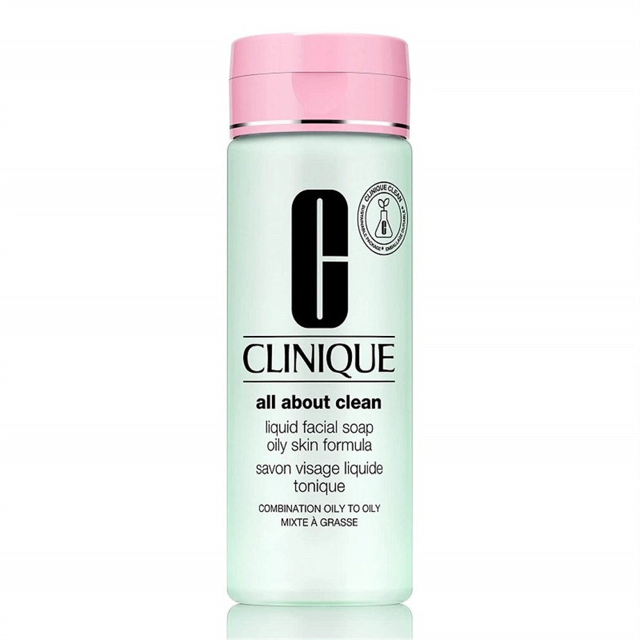 Clinique Liquid Facial Soap Oily Skin- Yağlı Ciltler için Likit Yüz Temizleyici 200 ml - Clinique