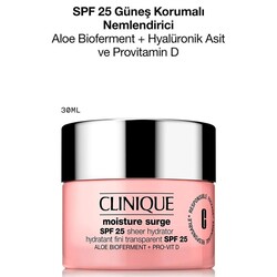 Clinique Moisture Surge Spf 25 Sheer Hydrator Nemlendirici 30 ml - Thumbnail