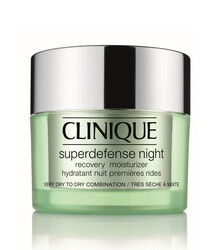 Clinique - Clinique Superdefense Night Recovery Moisturizer Very Dry To Dry Combination Gece Kremi 50 ml