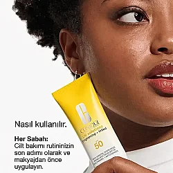 Clinique Uv Solutions Brightening Tinted SPF 50 Güneş Kremi 40 ml Light - 2