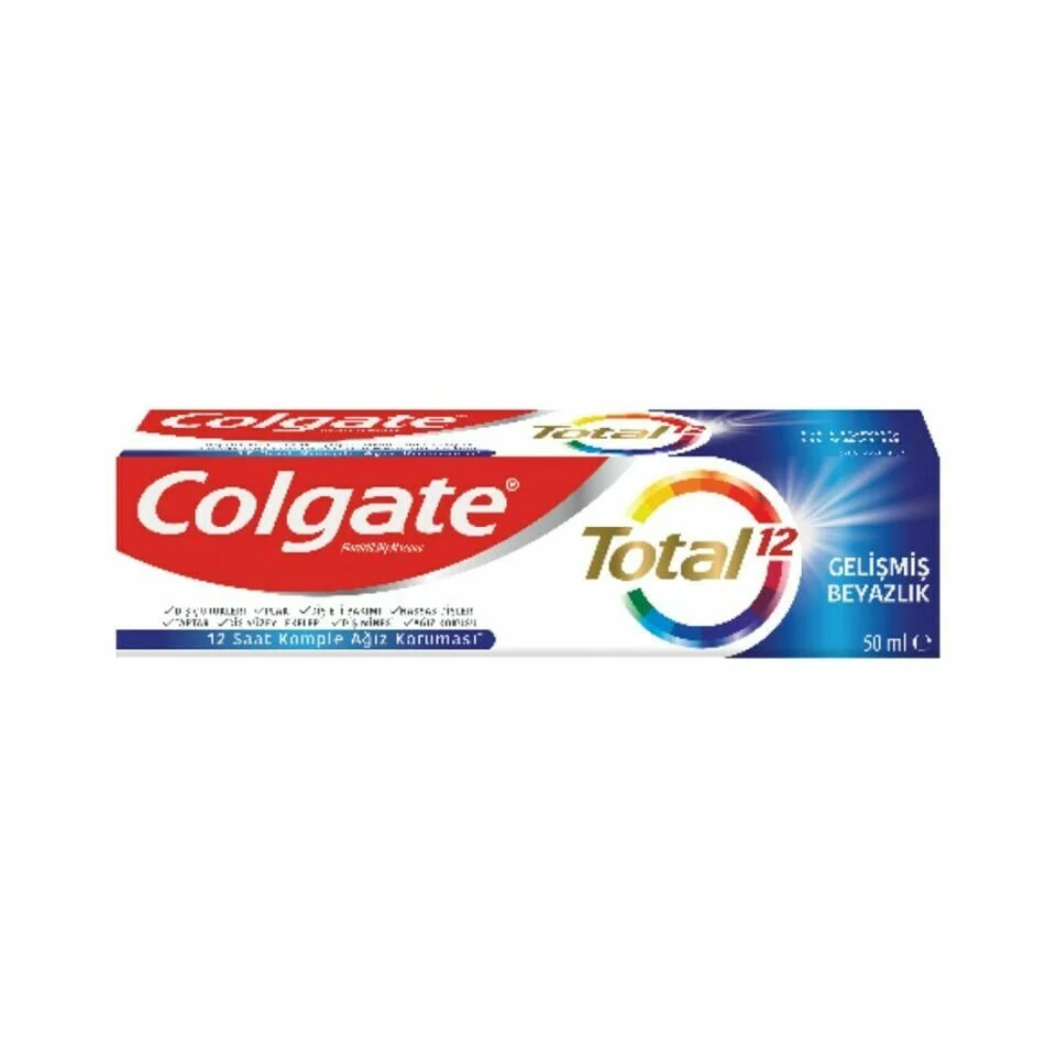 Colgate - Colgate Total Gelişmiş Beyazlık Diş Macunu 50 ml