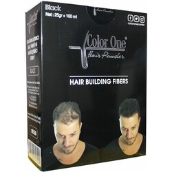 Color One - Color One Dolgunlaştırıcı Saç Fiberi Siyah 25 gr + 100 ml Sprey