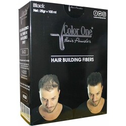 Color One Dolgunlaştırıcı Saç Fiberi Siyah 25 gr + 100 ml Sprey - Color One