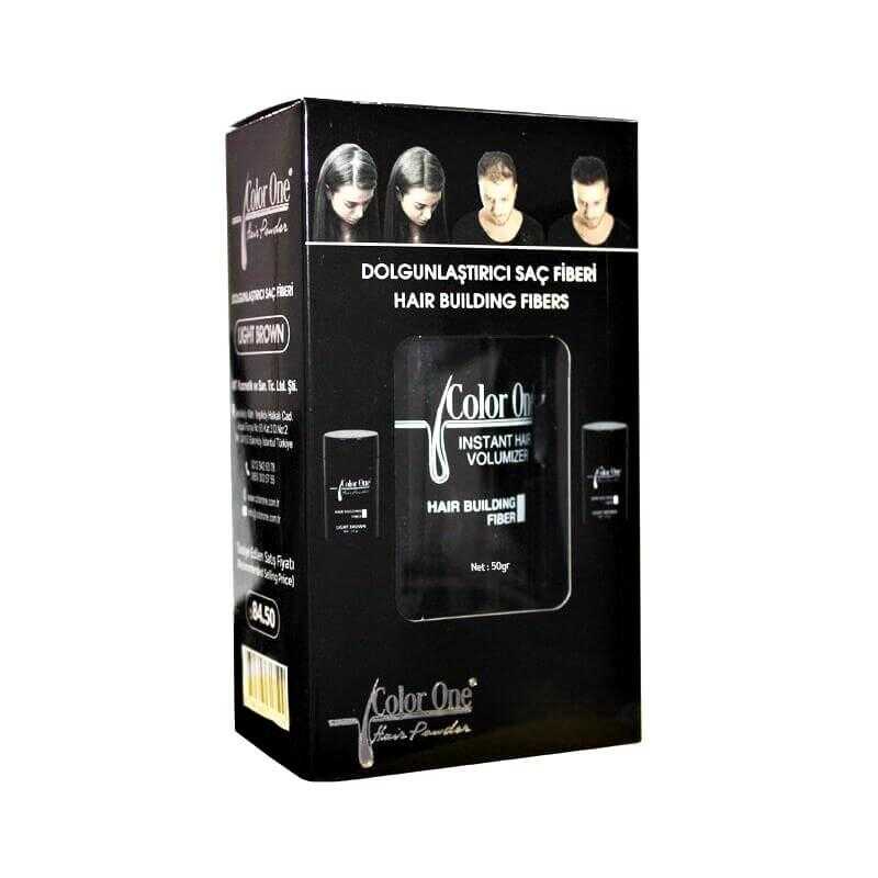  Color One Hair Building Fibers Dolgunlaştırıcı Saç Fiberi Black 50 Gr