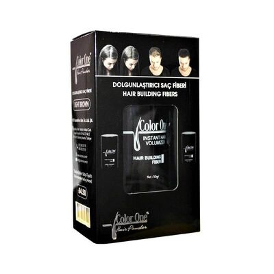 Color One Hair Building Fibers Dolgunlaştırıcı Saç Fiberi Dark Brown 50 gr - 1