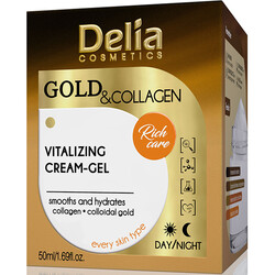 Delia Cosmetics - Delia Cosmetics Gold & Collagen- Altın&Kolajen İçeren Canlandırıcı Yüz Kremi 50 ml