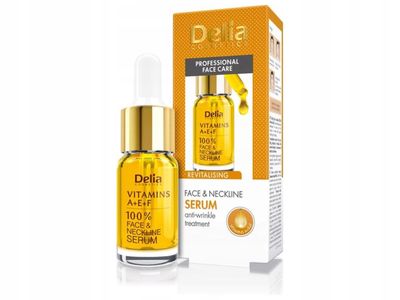 Delia Cosmetics Vitamins A+ E+ F Face & Neckline Serum 10 ml
