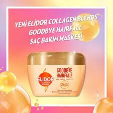 Elidor - Elidor Collagen Blends Saç Dökülmelerine Karşı Goodbye Hairfall Sülfatsız Saç Bakım Maskesi 160 ml (1)