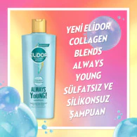 Elidor - Elidor Collagen Blends Onarıcı Yıpranma Karşıtıı Always Young Sülfatsız Şampuan 350 ml (1)