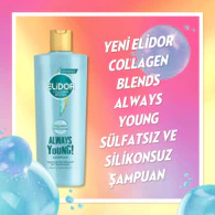 Elidor Collagen Blends Onarıcı Yıpranma Karşıtıı Always Young Sülfatsız Şampuan 350 ml - Thumbnail