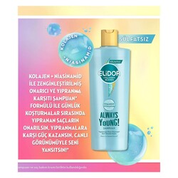 Elidor Collagen Blends Onarıcı Yıpranma Karşıtıı Always Young Sülfatsız Şampuan 350 ml - Thumbnail