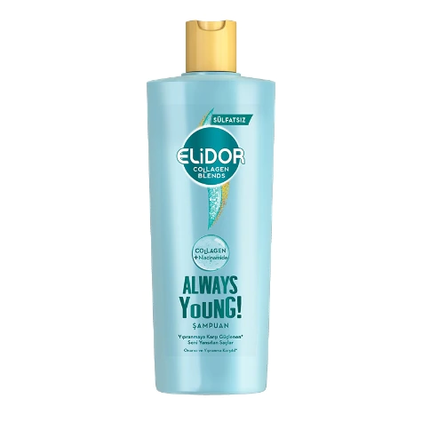 Elidor Collagen Blends Onarıcı Yıpranma Karşıtıı Always Young Sülfatsız Şampuan 350 ml - Thumbnail