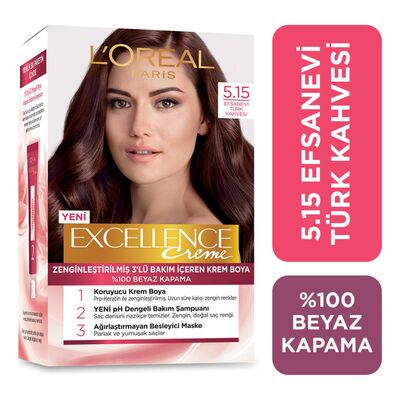 Loreal Paris Excellence Creme Saç Boyası 5.15 Efsanevi Türk Kahvesi - 1