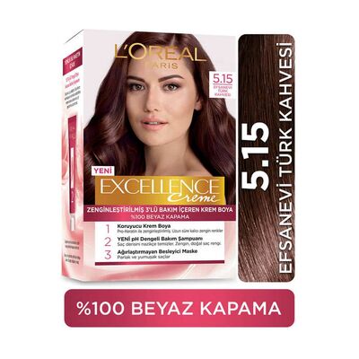 Loreal Paris Excellence Creme Saç Boyası 5.15 Efsanevi Türk Kahvesi - 3