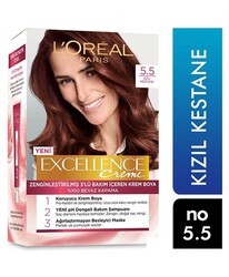 L'oréal Paris Excellence Creme Saç Boyası 5/5 Kızıl Kestane - Thumbnail