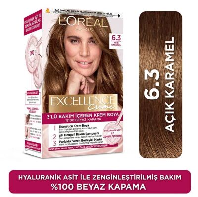 L'Oreal Paris Excellence Creme Saç Boyası 6.3 Açık Karamel - 1