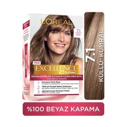 L'oreal Excellence Creme Saç Boyası 7.1 Küllü Kumral - Thumbnail