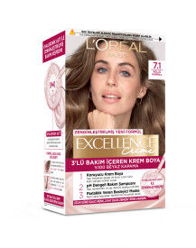 L'oreal Excellence Creme Saç Boyası 7.1 Küllü Kumral - 1