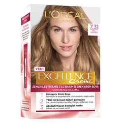 Excellence - L'Oreal Paris Creme Saç Boyası 7.31 Bal Köpüğü