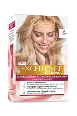Loreal Paris Excellence Creme 9 Sarı - 1
