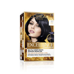 L’Oréal Paris Excellence Creme Saç Boyası 1.1 Yoğun Siyah - 1