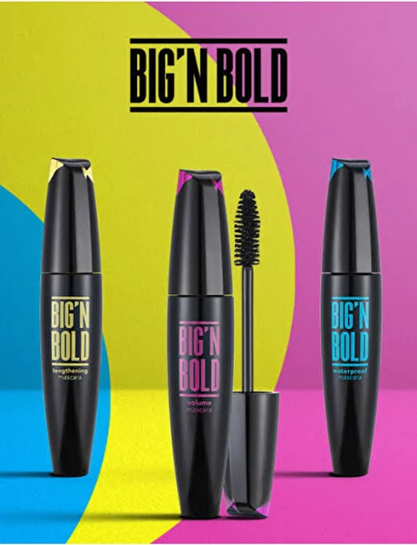 Flormar Big N Bold Volume Maskara Black - Thumbnail