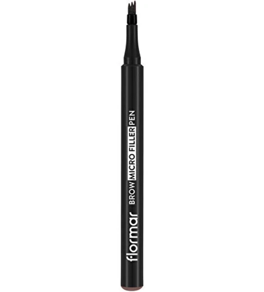 Flormar - Flormar Brow Micro Filler Pen Kaş Doldurucu Kalem 02 Medium Brown