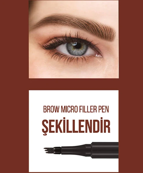 Flormar Brow Micro Filler Pen Kaş Doldurucu Kalem 02 Medium Brown