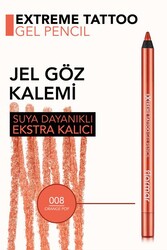 Flormar Extreme Tattoo Gel Pencil Göz Kalemi 08 Orange Pop - Thumbnail